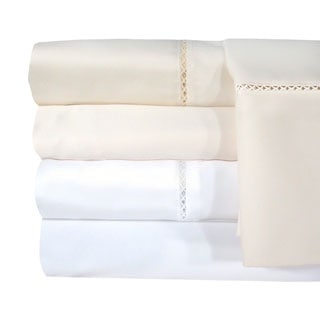 Grand Luxe Egyptian Cotton Bellisimo 1200 Thread Count Sheet Separates or Pillowcase Pair Separates-Image