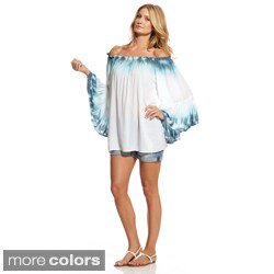 Elan Women's Bell Sleeve Off-the-Shoulder Ruffled Top