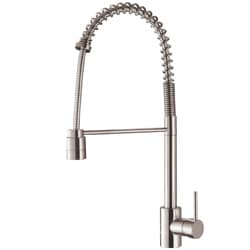 Ruvati RVF1210ST Commercial Style Pullout Spray Stainless Steel Kitchen Faucet