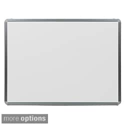 Offex Portable Porcelain Magnetic Marker Board with Aluminum Frame