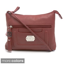 Stone Mountain 'Greenwich Midi' Leather Crossbody Bag