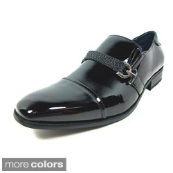 Delli Aldo Men's Patent Leatherette Slip-on Dress Shoes