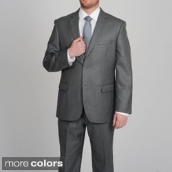 Caravelli Men's Grey Shark Pattern 2-button Suit