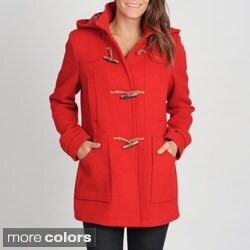 Tommy Hilfiger Women's Toggle Front Hooded Duffle Coat