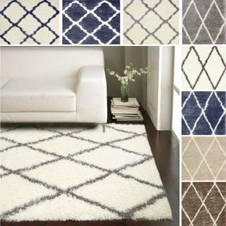 (^.^)/  nuLOOM Rug Moroccan Trellis Shag Rug (5'3 x 7'6)