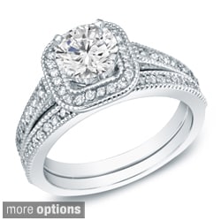 14k Yellow or White Gold 1ct TDW Diamond Bridal Ring Set (H-I, SI1-SI2)