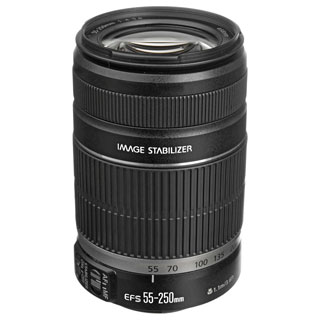 Canon EF-S 55-250mm f/4-5.6 IS Telephoto Zoom Lens (New in Non-Retail Packaging)