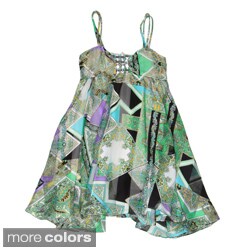 Paulinie Collection Girls' Double Strap Gem Dress
