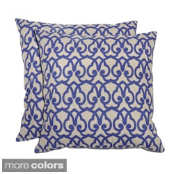 Villa Linen London Print Throw Pillows (Set of 2)