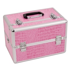 Justcase Pink Crocodile Makeup Case