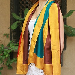Silk 'Color Symphony' Scarf (India)