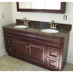 Baltic Brown Granite Double Bowl Vanity Top
