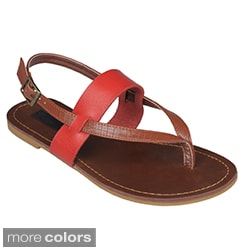 Journee Collection Women's 'Resort' Slingback Thong Sandals