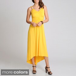 Lennie for Nina Leonard Women's Beaded Strap Maxi Dress