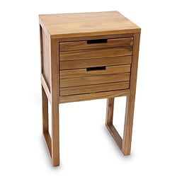 Handcrafted Teakwood 'Java Minimalism' Nightstand (Indonesia)