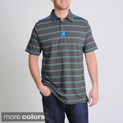 Burnside Men's Striped Short Sleeve Polo