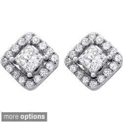 14k Gold 1/2 or 1ct TDW Diamond Removable Jacket Earrings (I-J, I1-I2)