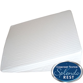 Splendorest Gel Memory Foam Bed Wedge Incline Pillow