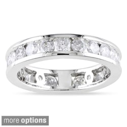 Miadora 14k Gold 2ct TDW Diamond Channel-set Eternity Ring (G-H, I1-I2)
