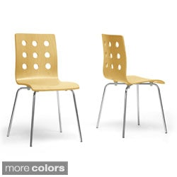 Baxton Studio Celeste Modern Dining Chairs (Set of 2)