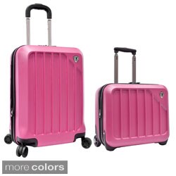 Traveler's Choice Glacier 2-piece Expandable Carry-on Hardside Luggage Set