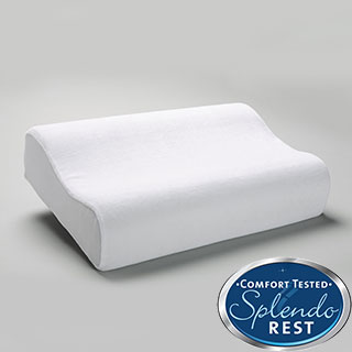 Splendorest Peaceful Dreams Contour Memory Foam Bed Pillow