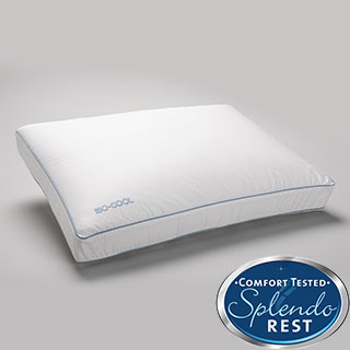Splendorest IsoCool Side Sleeper Memory Foam Bed Pillow with Outlast Cover