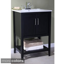 Ceramic-top 24-inch Single Sink Bathroom Vanity
