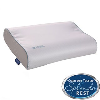 Splendorest Iso Cool Visco-elastic Memory Foam Contour Pillow with Outlast Cover