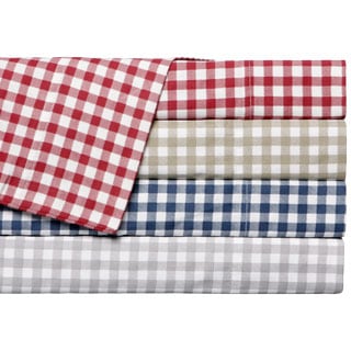 Classic 'Harvard' Check 300 Thread Count Cotton Sateen Sheet Set-Image