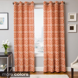 Buy  Kaili Faux Linen Grommet Top Curtain Panel