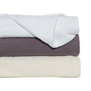 Low Price Eddie Bauer Herringbone Cotton Blanket