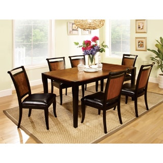 Saldi Acacia Wood/ Black 7-piece Dining Set