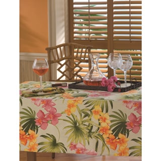 Tommy Bahama Linen Blend African Orchid Tablecloth