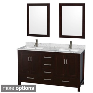 Wyndham Collection Sheffield 60-inch Espresso Double Vanity