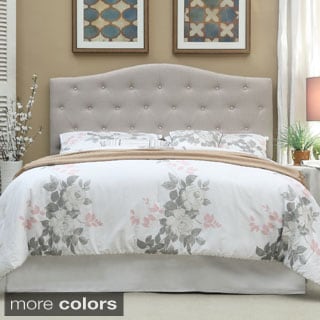 @@@ >  Furniture of America Flax Fabric Upholstered Tufted Headboard