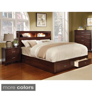 Great Prices Furniture of America Clement Storage Platform Bed with Lighting