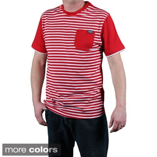 MO7 Men's Slim Fit Striped Front-pocket Tee-Image