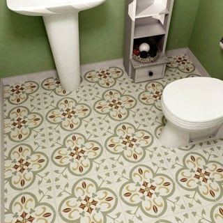 SomerTile 7.75x7.75-inch Renaissance Memory Ceramic Floor and Wall Tile (Case of 25)