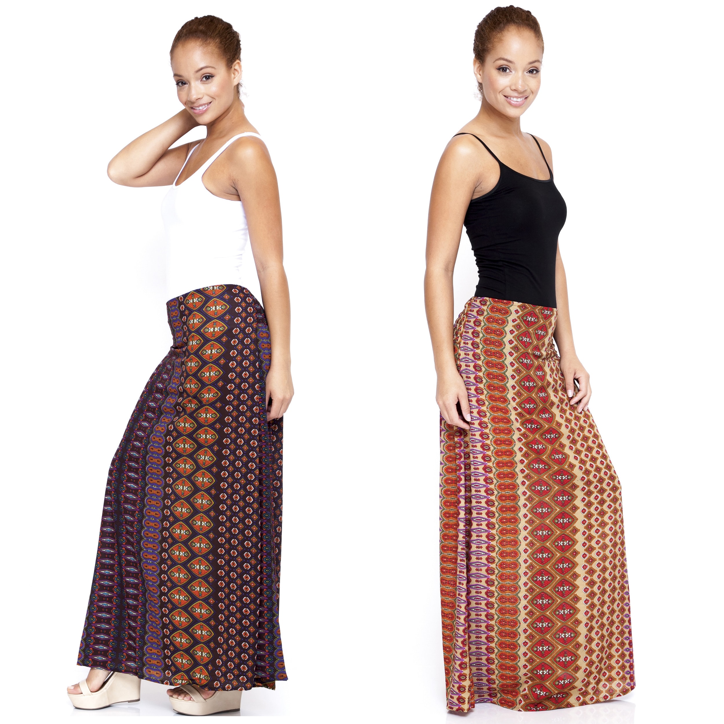 Women's Floral Printed Long Skirt (India)-Image