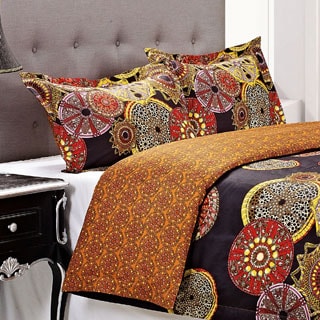 For sale Sunburst 3-Piece Cotton Duvet Cover Set