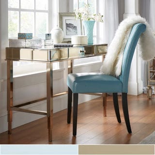 INSPIRE Q Genoa X Base Beveled Mirrored Accent 1-drawer Office Writing Desk