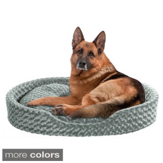 Furhaven Ultra Plush Oval Pet Bed
