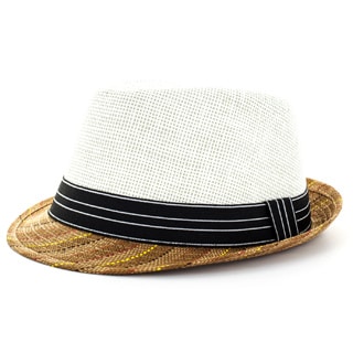 Faddism Men's Two-tone Fashion Fedora Hat