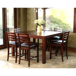 ABBYSON LIVING Messina 7 Piece Counter Height Extendable Dining Set