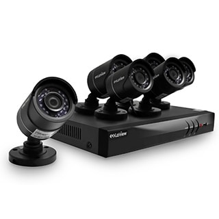 LaView 8 Channel 1080p HD TVI DVR with (2) IP Channels, 2TB HDD, (6) 1080p Night Vision Cameras, and Remote View App