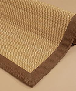 Portland Bamboo Rug with Toffee Cotton Border (8' x 10'6)