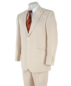 Cubavera Men's Off-white 2-button Peak Lapel Suit