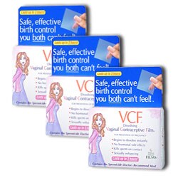 VCF 6-count Vaginal Contraceptive Film (Pack of 3)