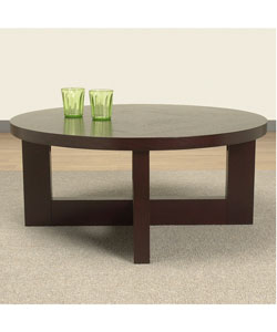  Coffee Tables on Wenge Round Coffee Table   Overstock Com